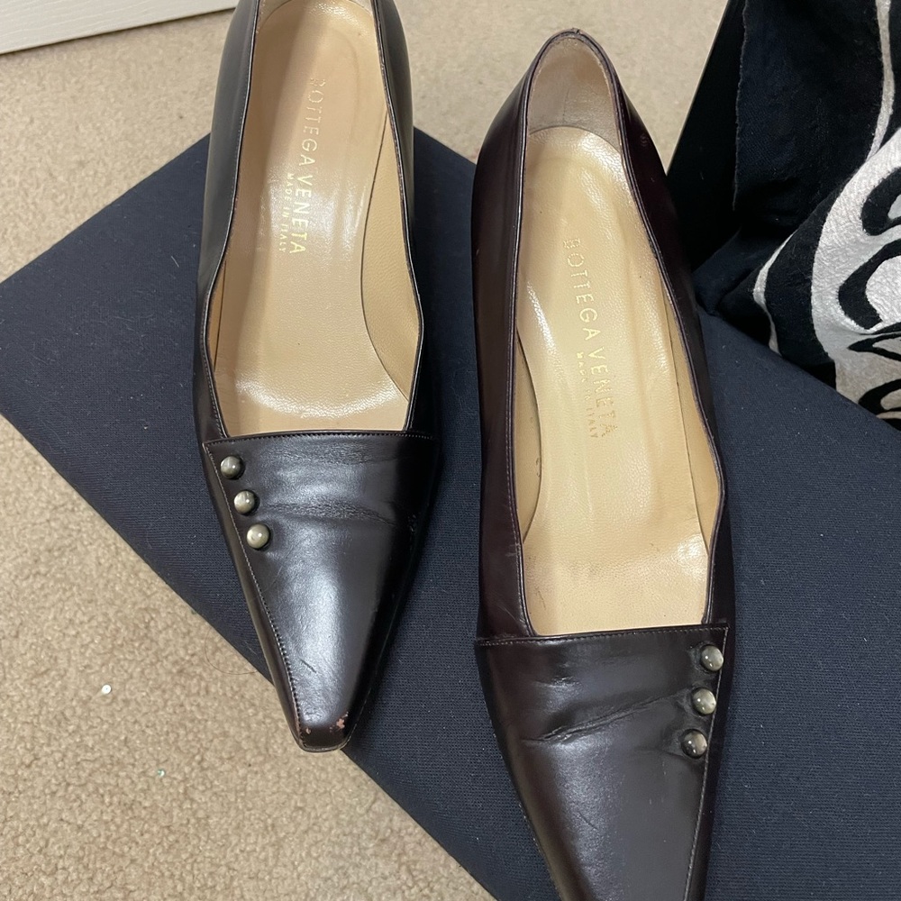 Bottega Veneta Chocolate Pumps